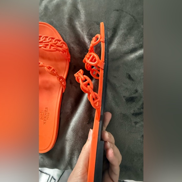 Hermès Riviera Orange Sandals – Size 36 - Picture 5 of 11